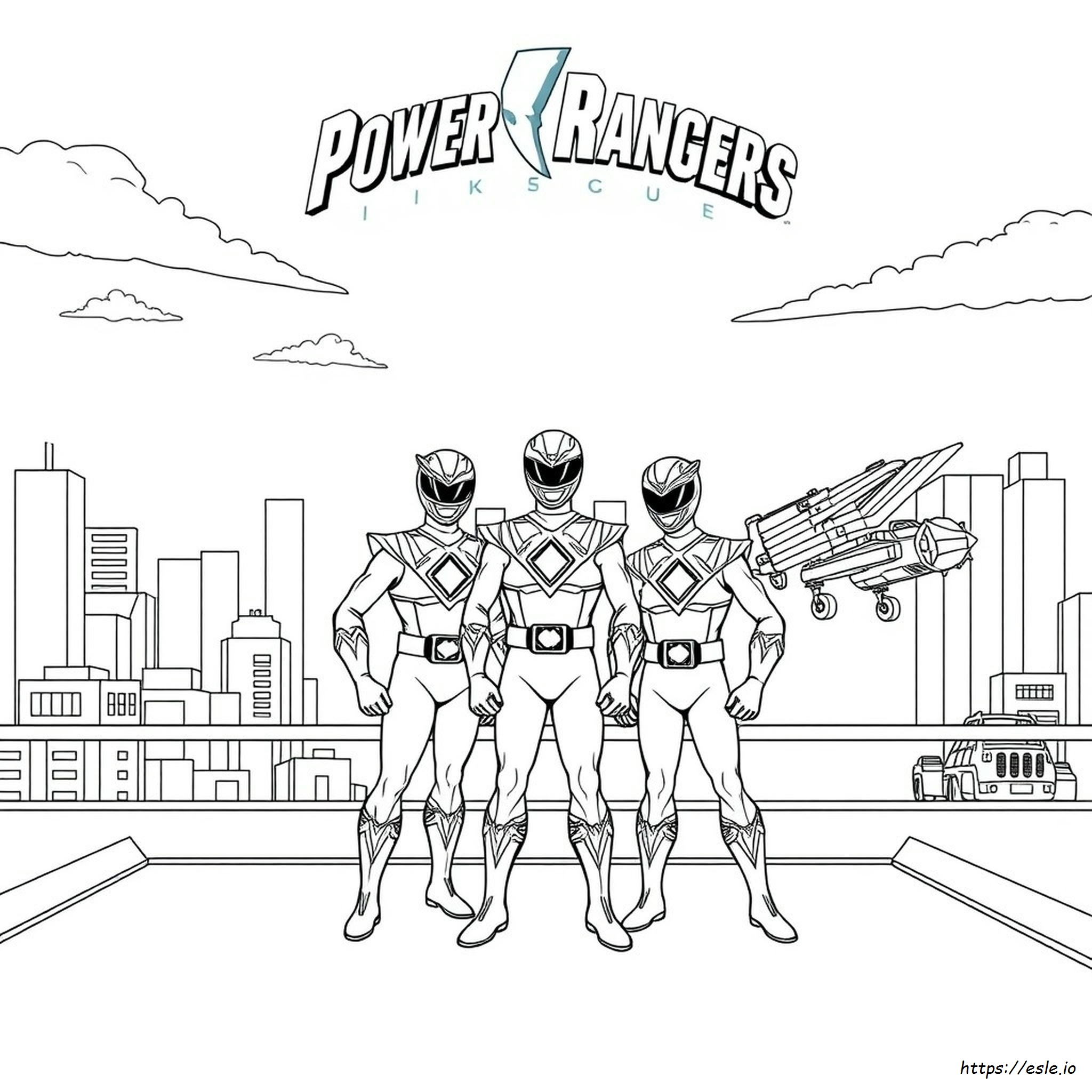 Power Rangers Lightspeed Rescue Coloring Pages