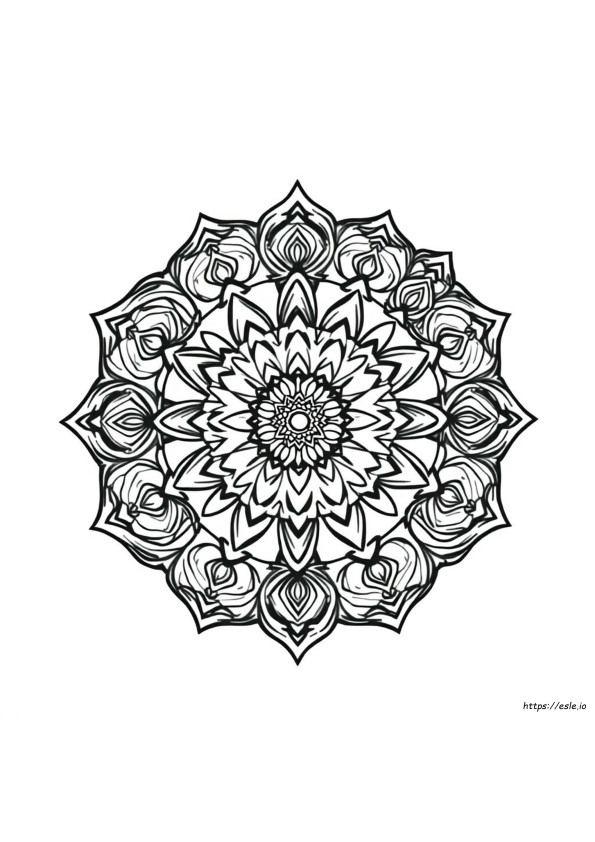 Hard Mandala Coloring Pages Printable