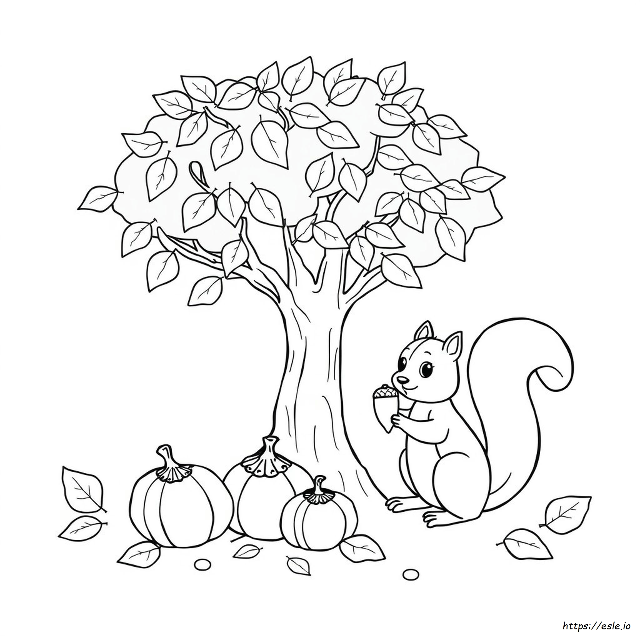 Autumn Coloring Pages For Preschoolers