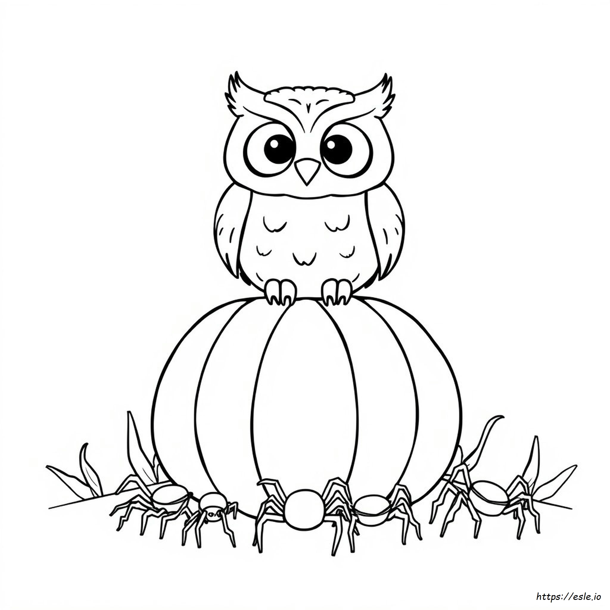 Ragnateli Di Halloween: Disegni Da Colorare