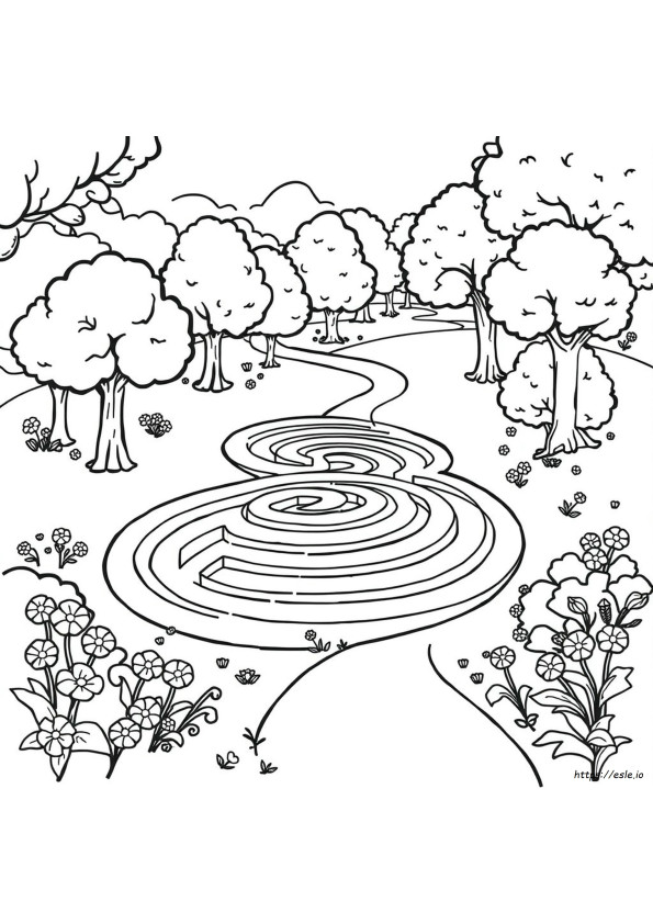 Ingyenes Nyomtatható Labirintus Színező Oldalak