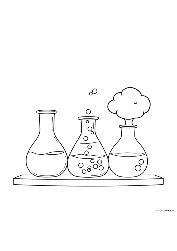 Solid Liquid Gas Coloring Page