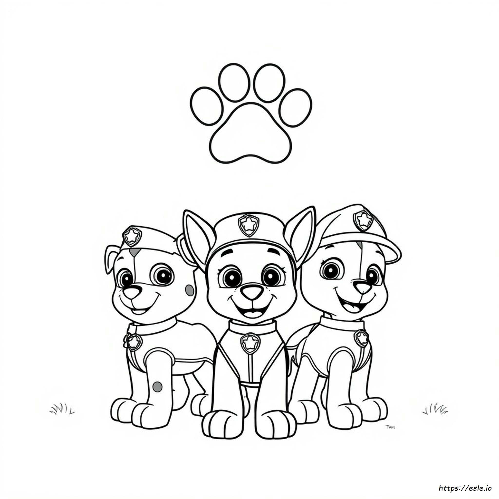 Paw Patrol Symbol Ausmalbild