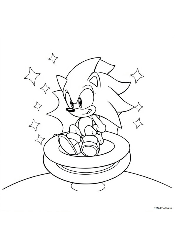 Infinity The Hedgehog Coloring Page