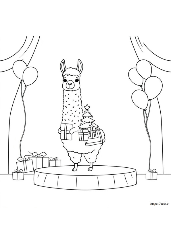Llama Llama Tatil Draması Boyama Sayfaları