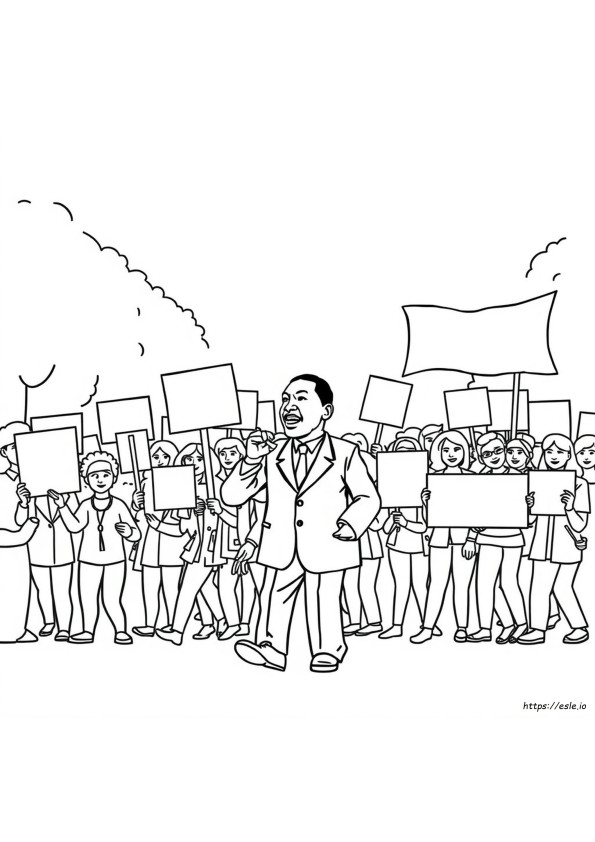 Mlk Free Coloring Pages