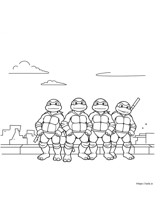 Schildpadden Kleurplaten Ninja Turtles Kleurplaten