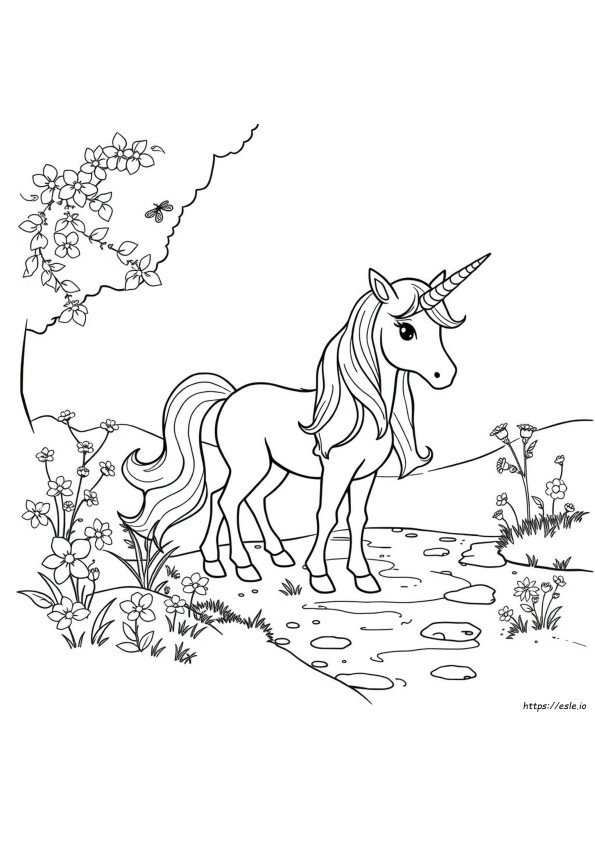 Unicorn Girl Coloring Pages