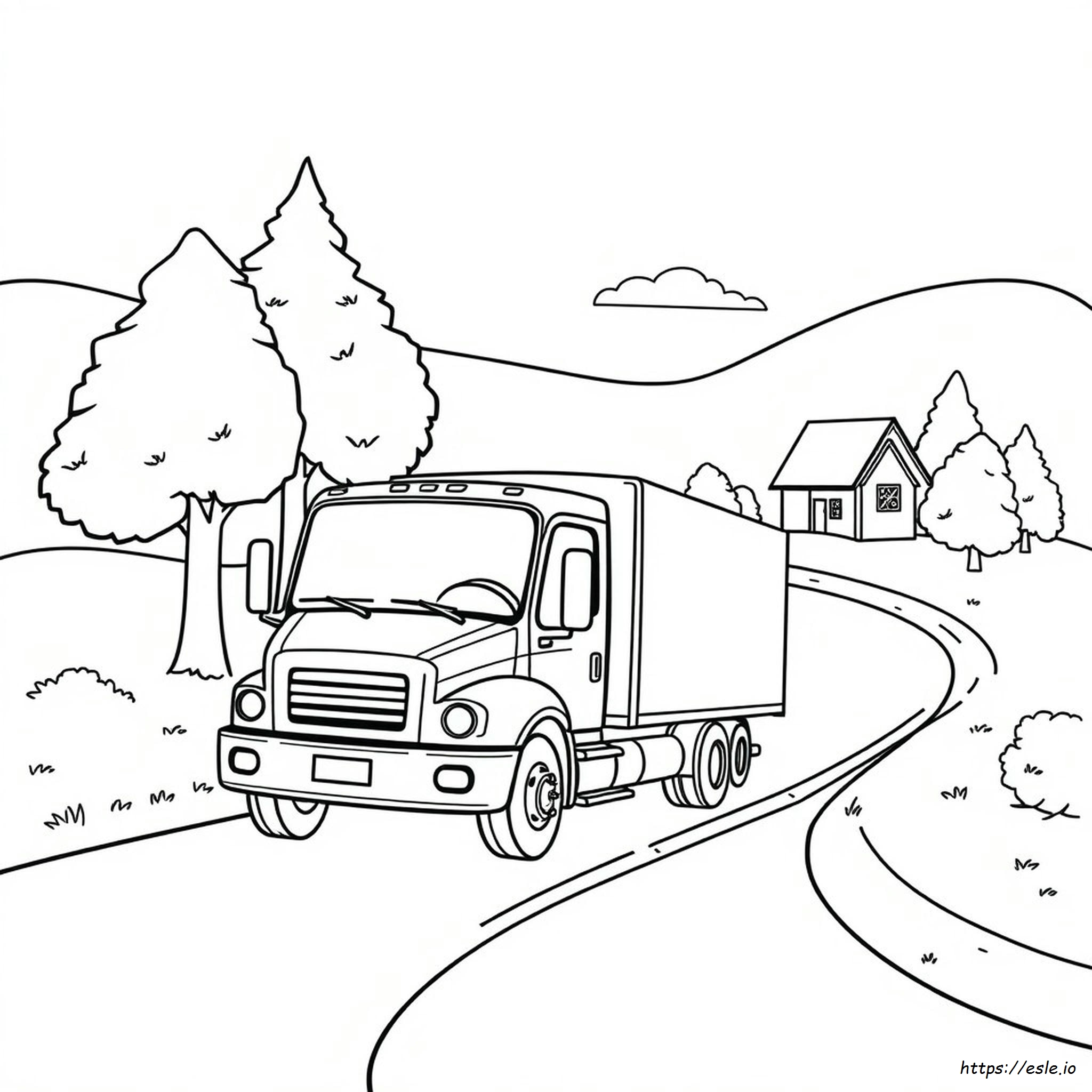 Lkw Ausmalbild