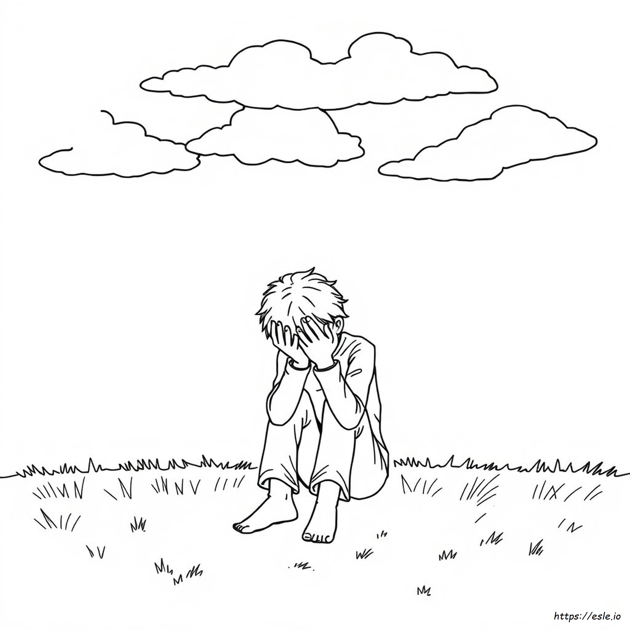 Depression Aesthetic Coloring Pages