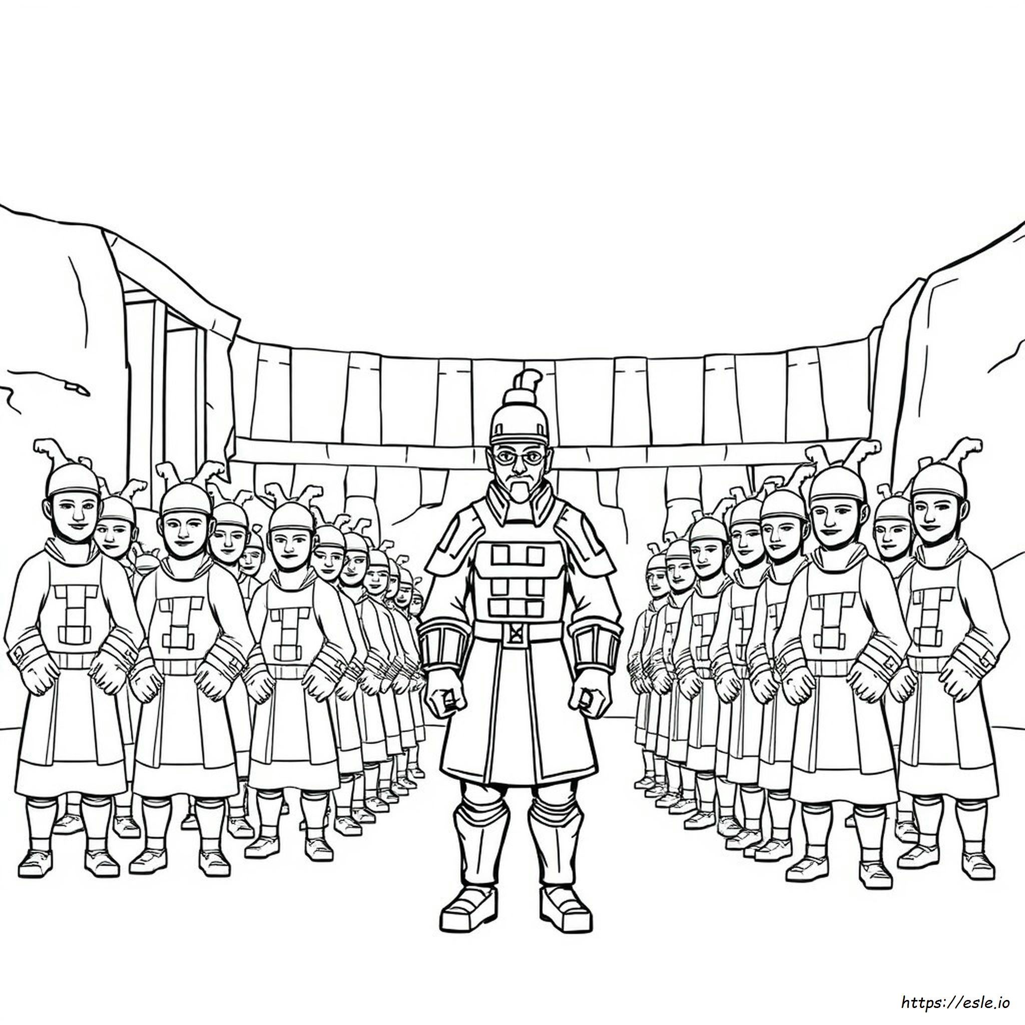 Terracotta Warrior Coloring Page