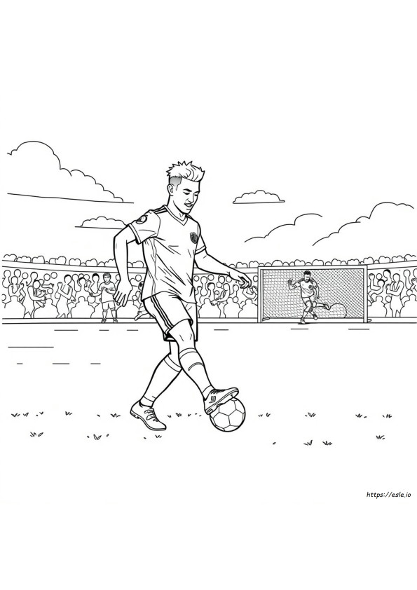 Neymar Coloring Pictures