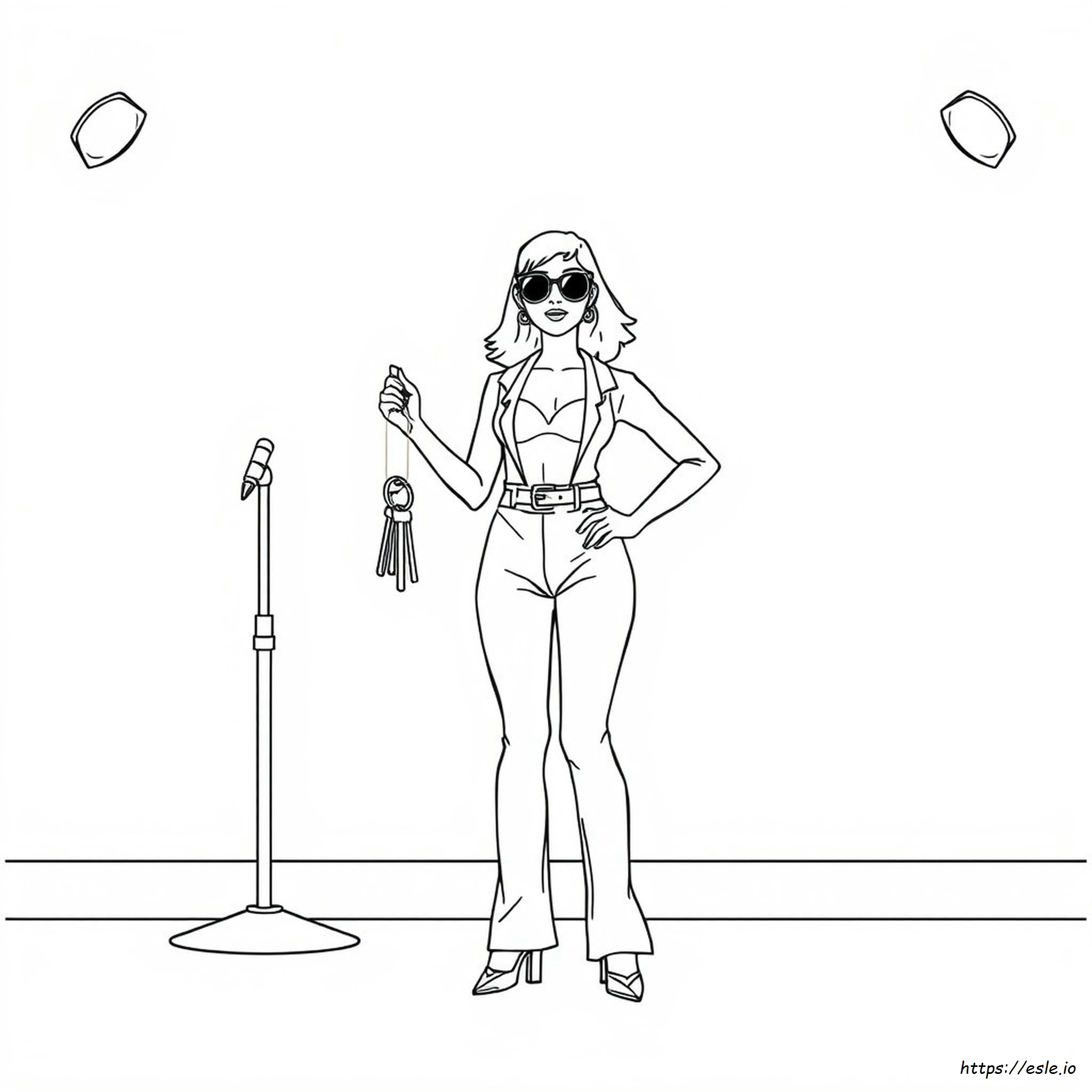 Coloring Pages Dua Lipa Line Drawing
