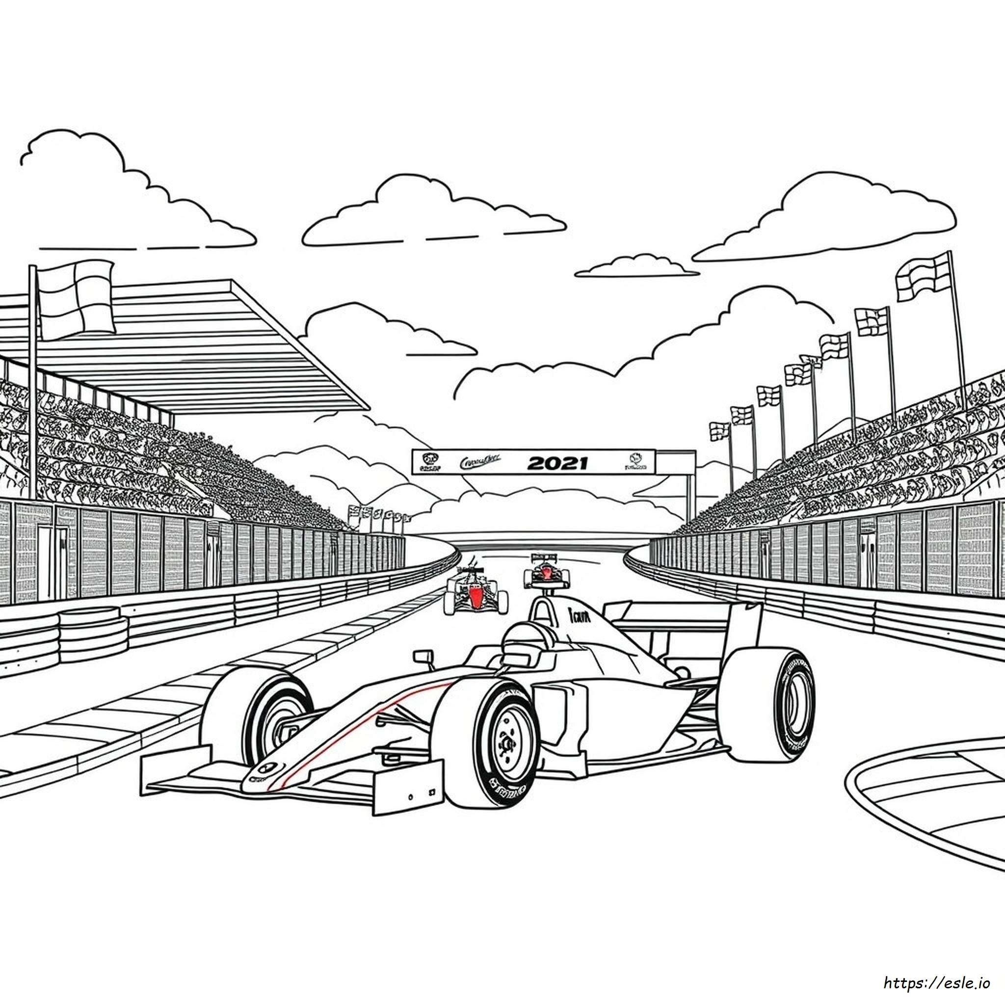 Pagina Da Colorare Di Formula Uno
