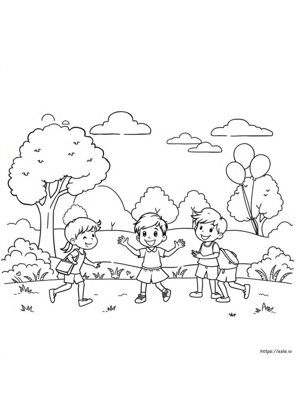 Schools Out Coloring Pages Printable
