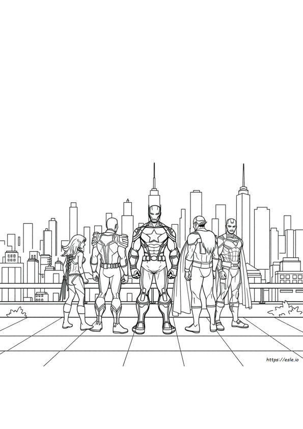 Avengers Colouring