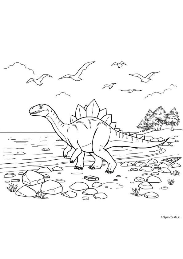 Spinosaurus Värityskuva
