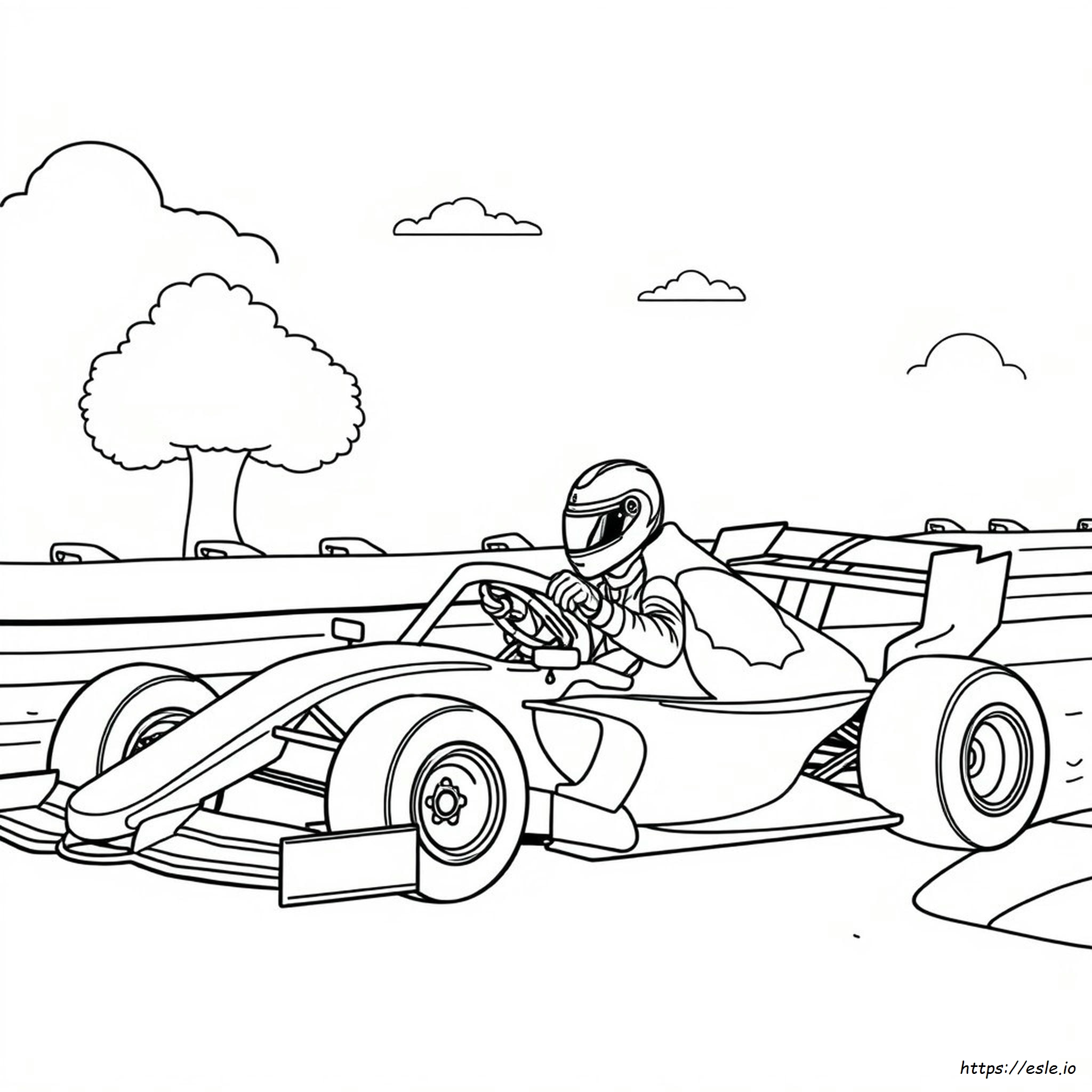 Max Verstappen Coloring Page