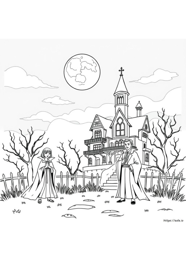 Vampir De Colorat