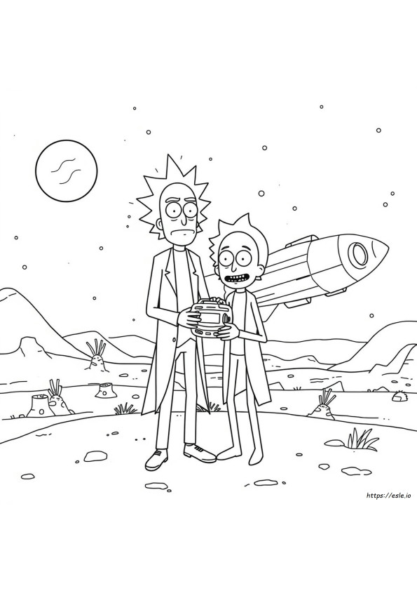 Free Printable Rick And Morty Coloring Pages