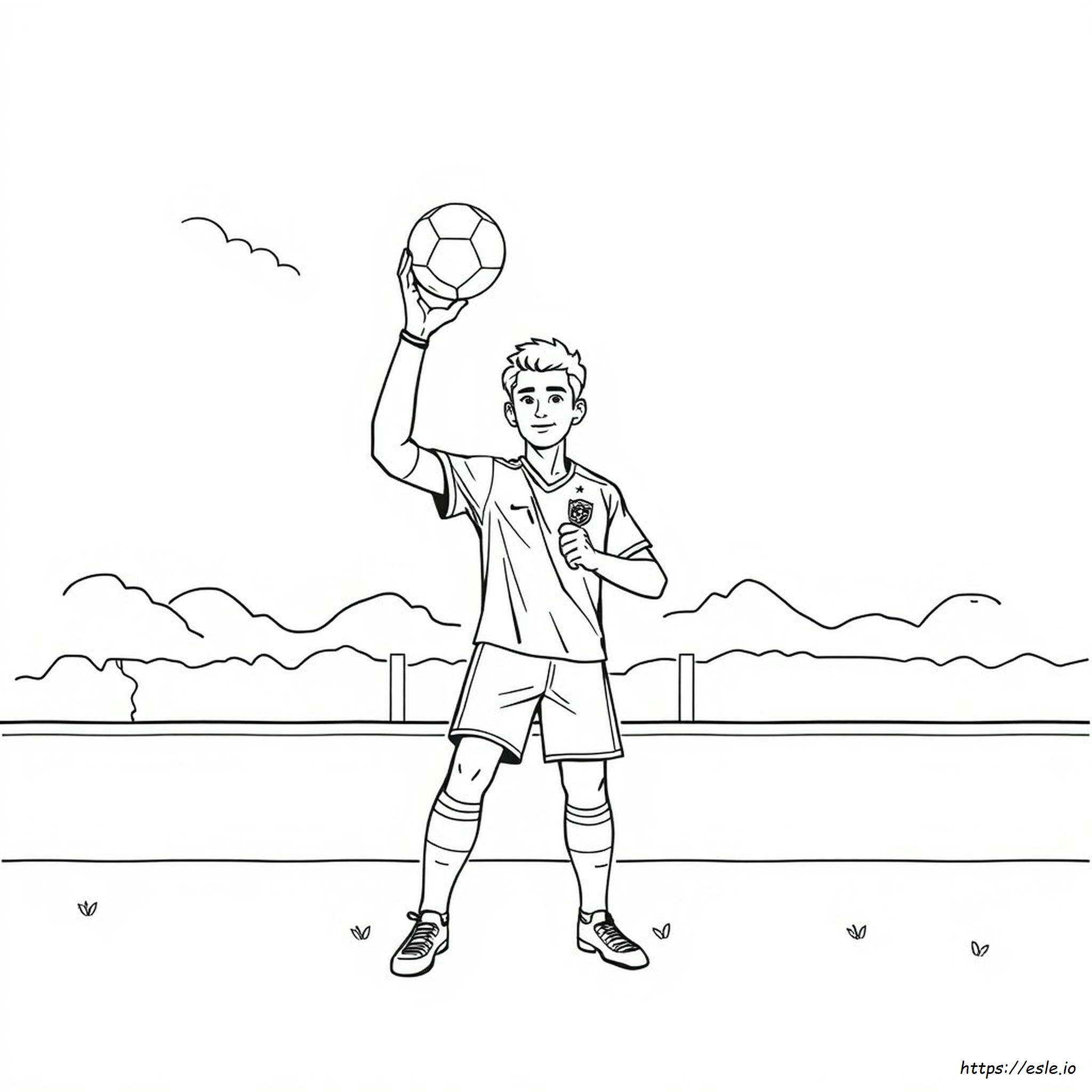 Iker Casillas Para Colorear