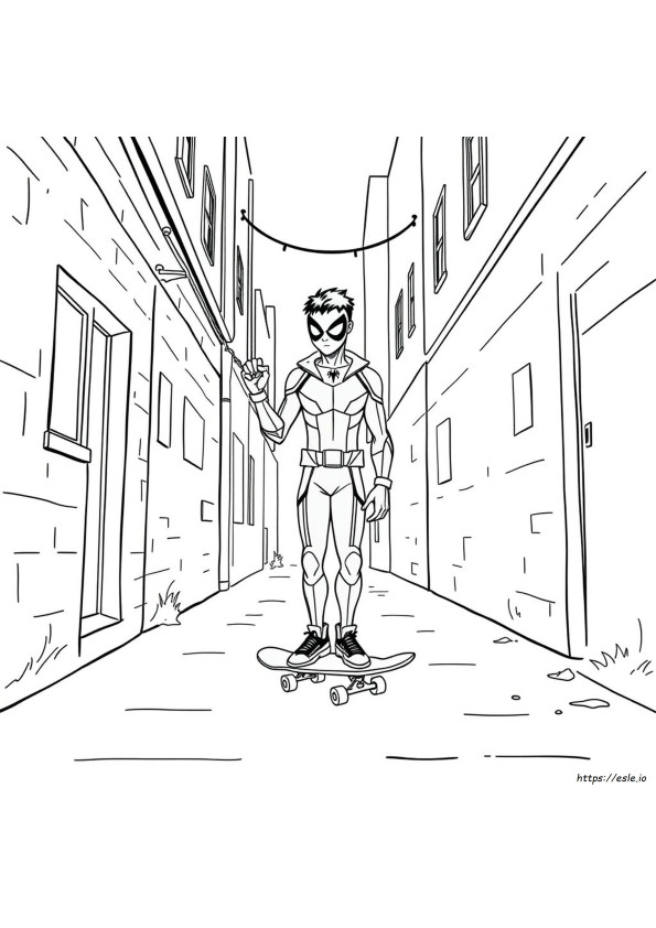 Miles Morales Ausmalbild