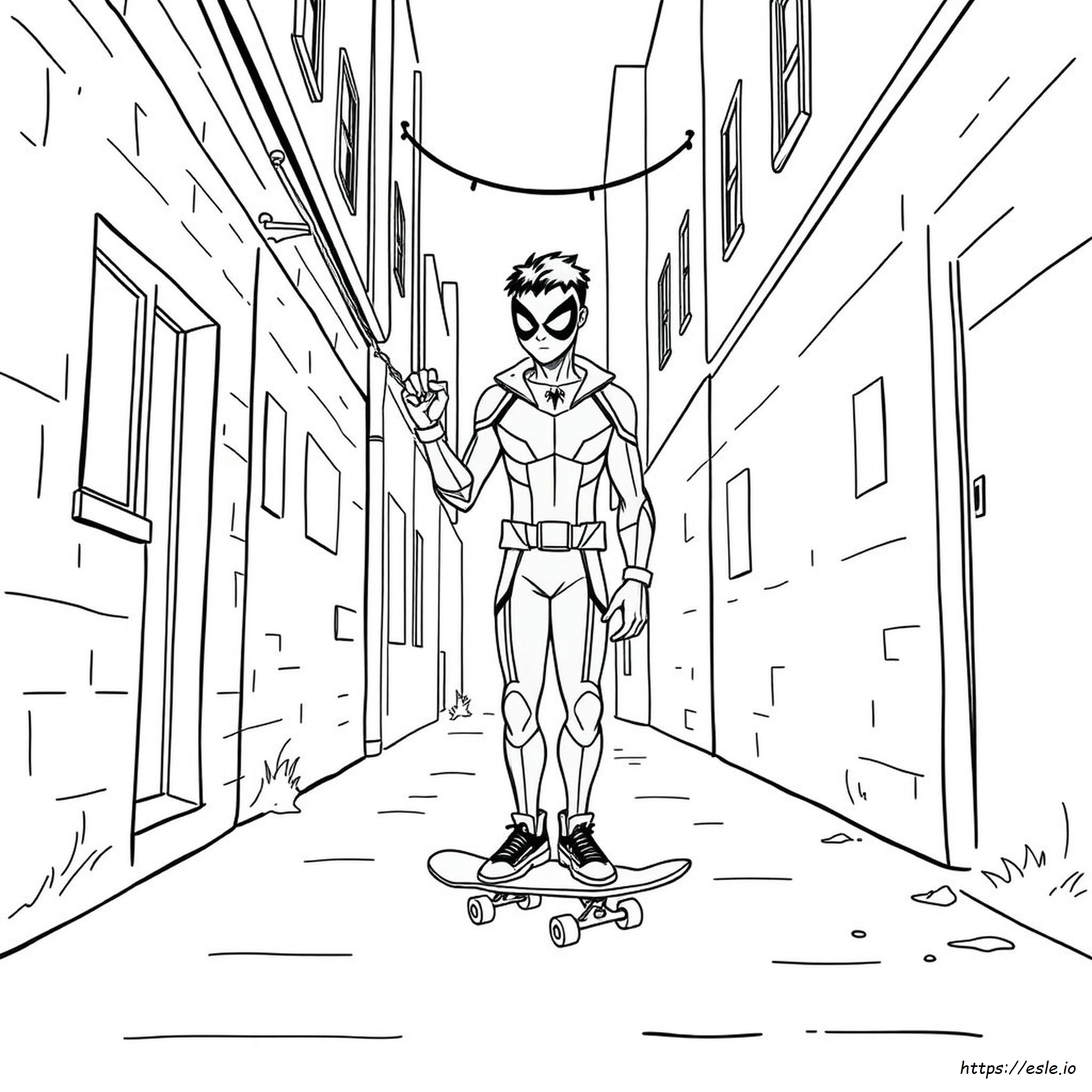 Miles Morales Para Colorear