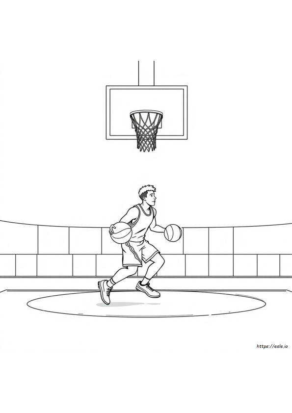 Uk Bola Basket Gambar Mewarnai