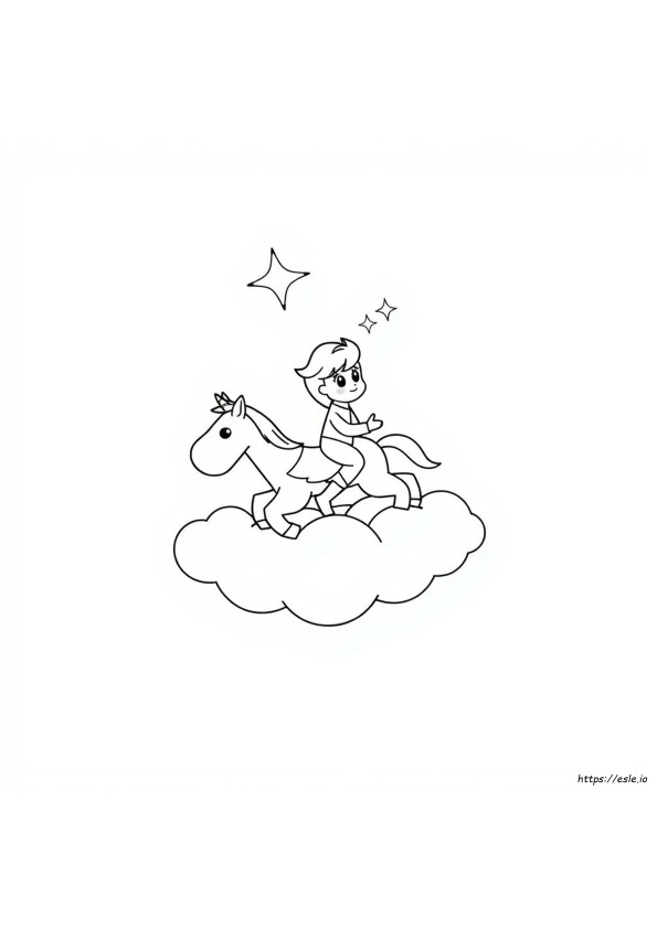 Lucky Spirit Riding Free Coloring Pages