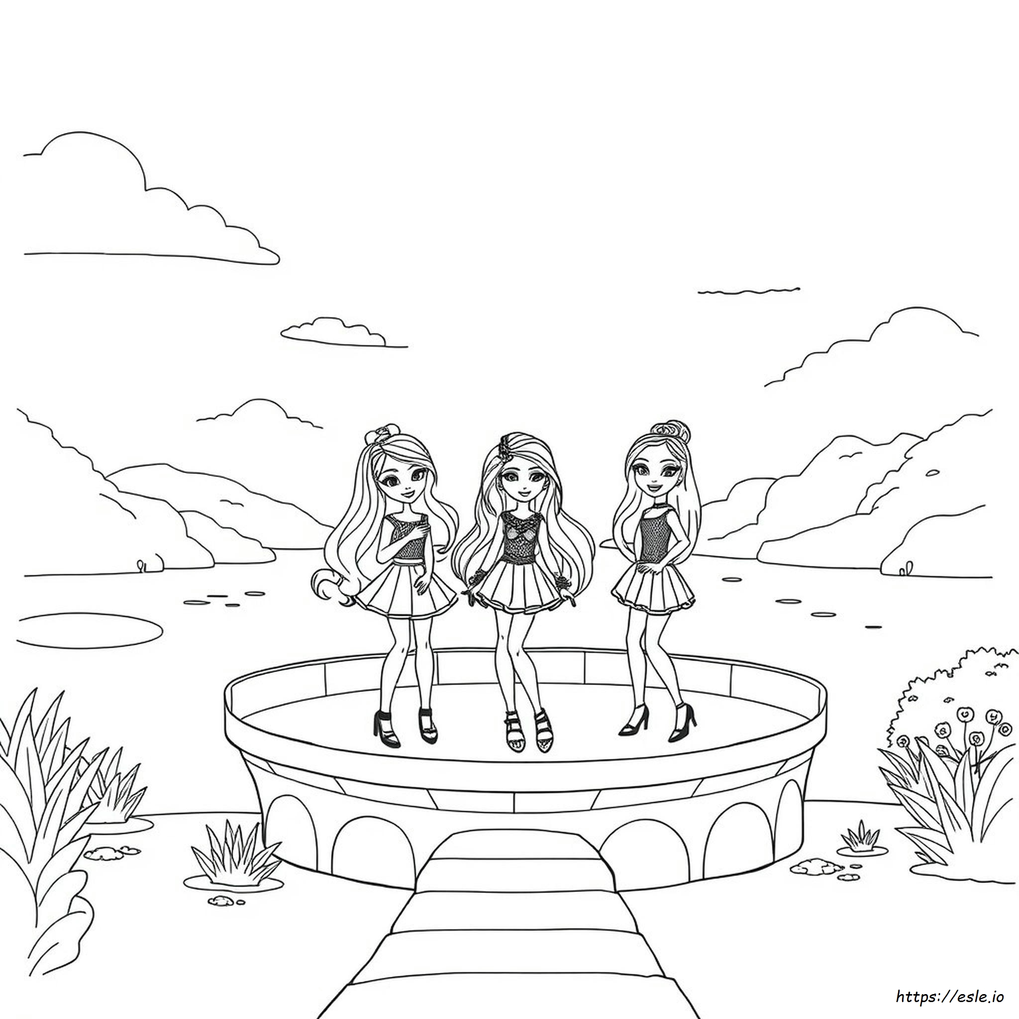 Aesthetic Bratz Coloring Page