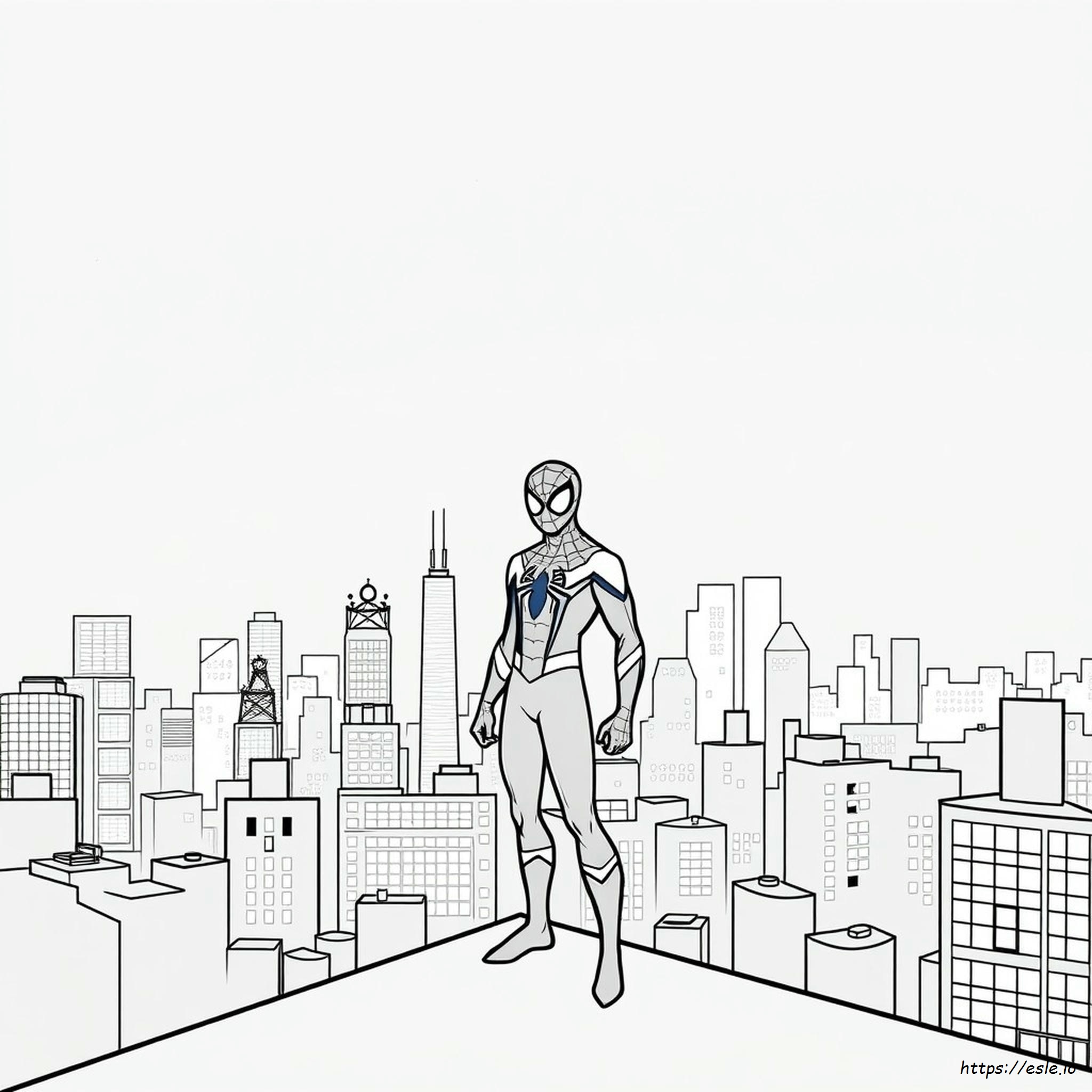 Black Spiderman Colouring