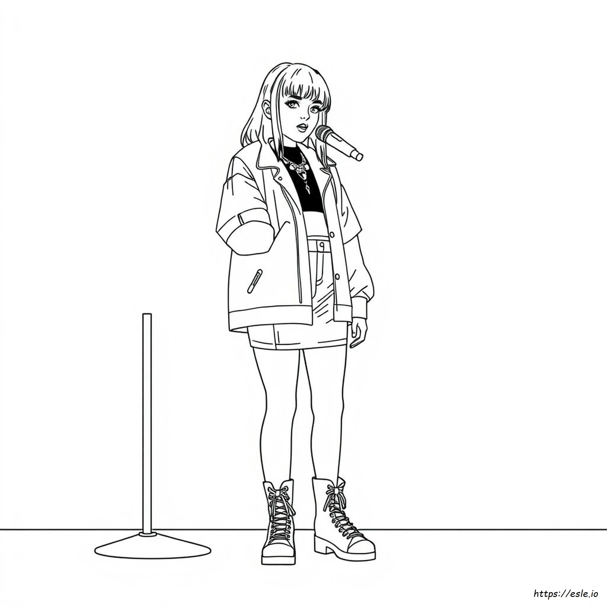 billie eilish color pages – Image 12