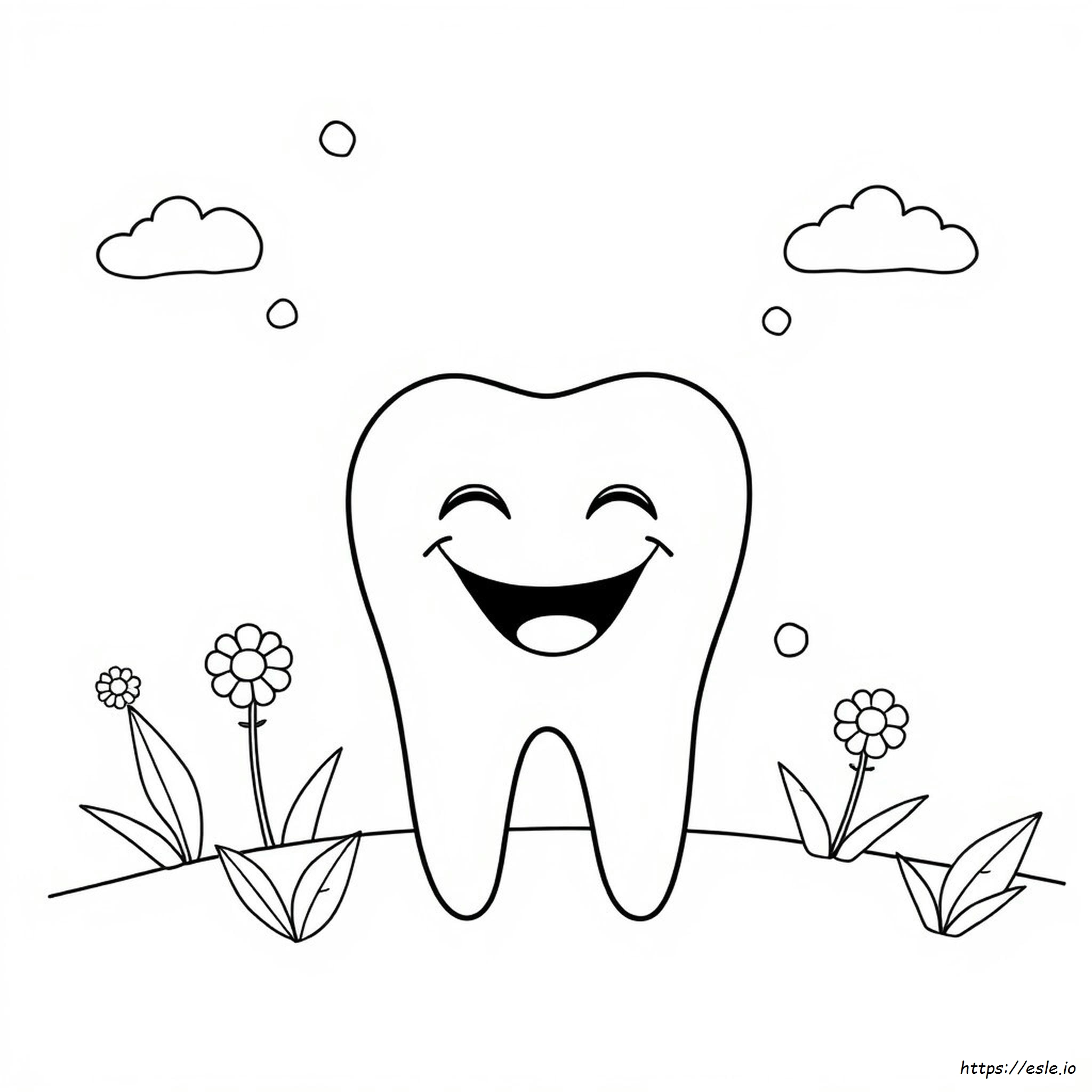 Colouring Picture Of Teeth