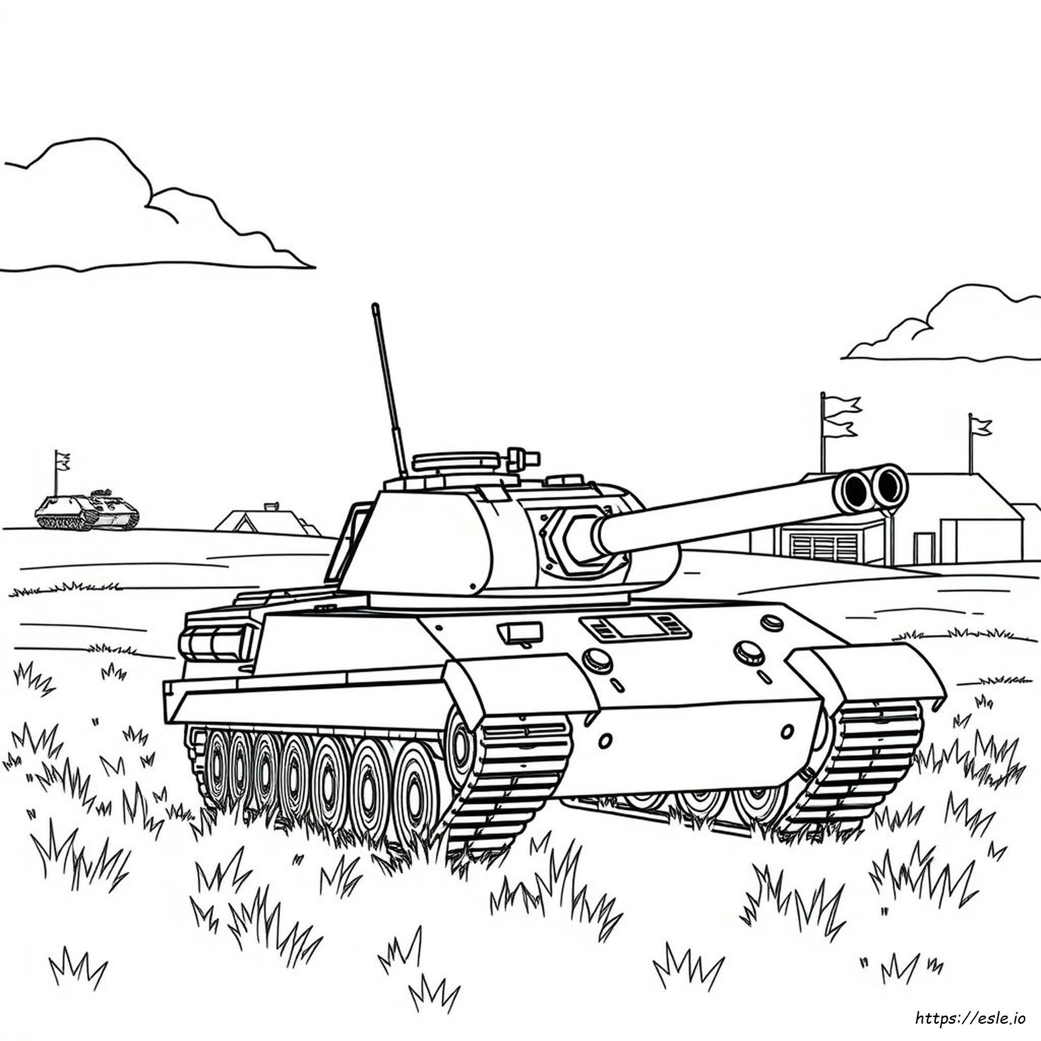 Tanc Militar De Colorat