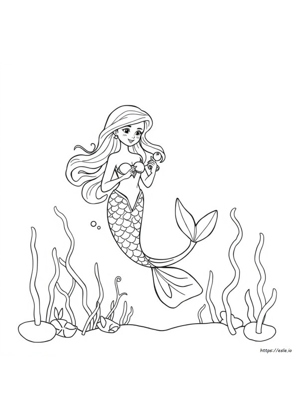 Dibujos De Sirenas Para Colorear E Imprimir