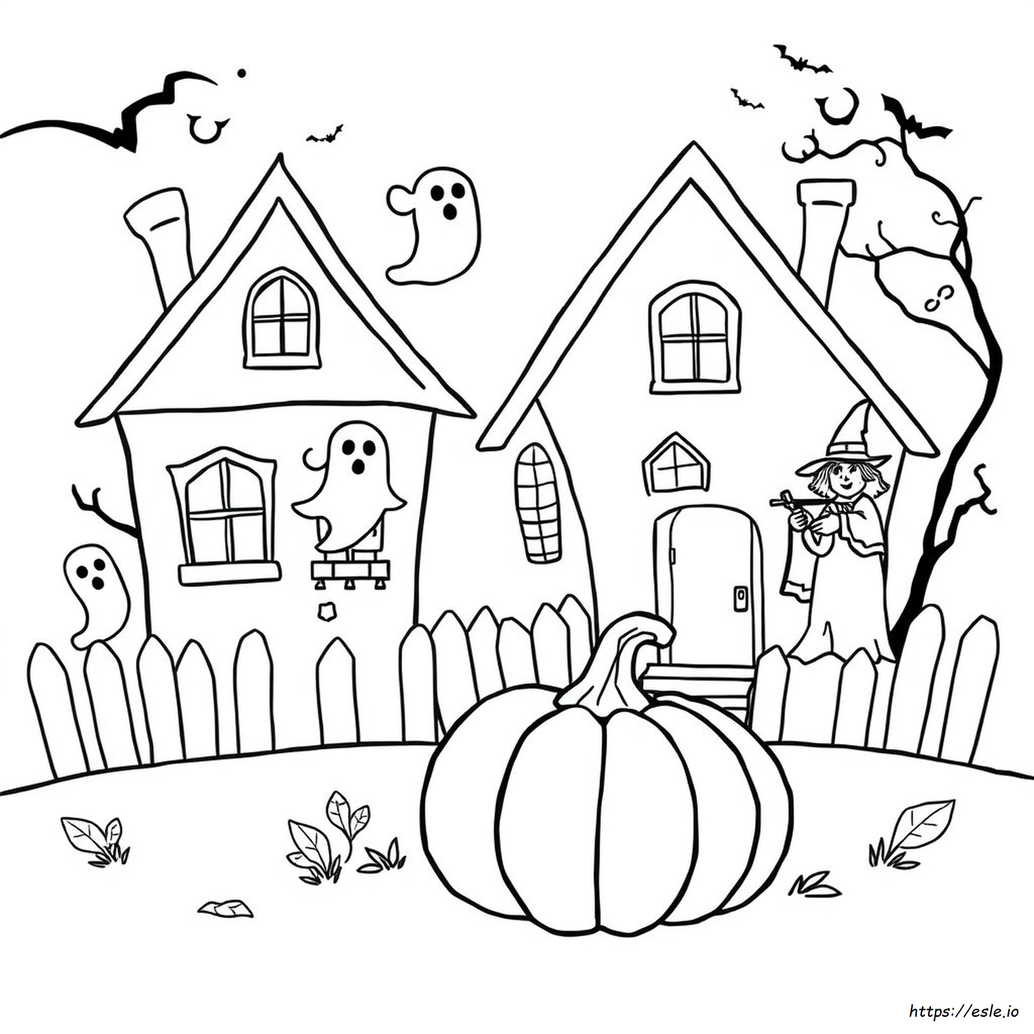 Páginas De Halloween Para Colorear Para Jardín De Infancia