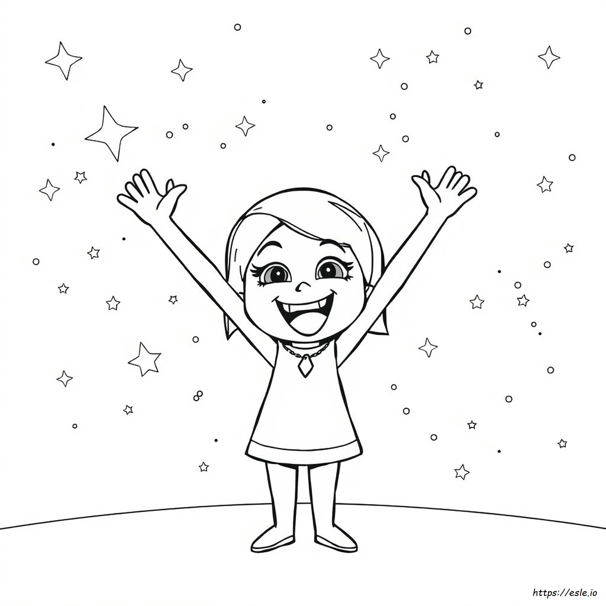 Inside Out 2 Coloring Pages Joy