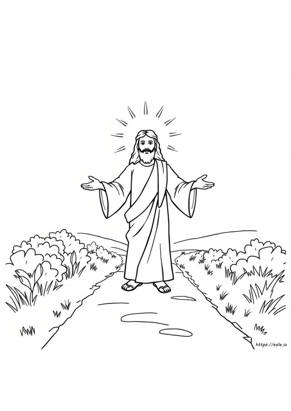 Jesus Is The Way Coloring Page
