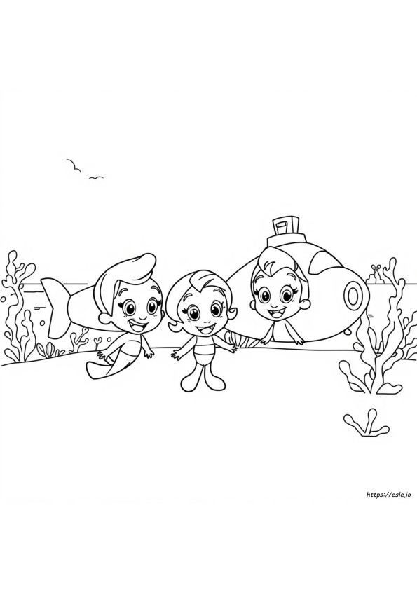 Coloring Pages For Bubble Guppies