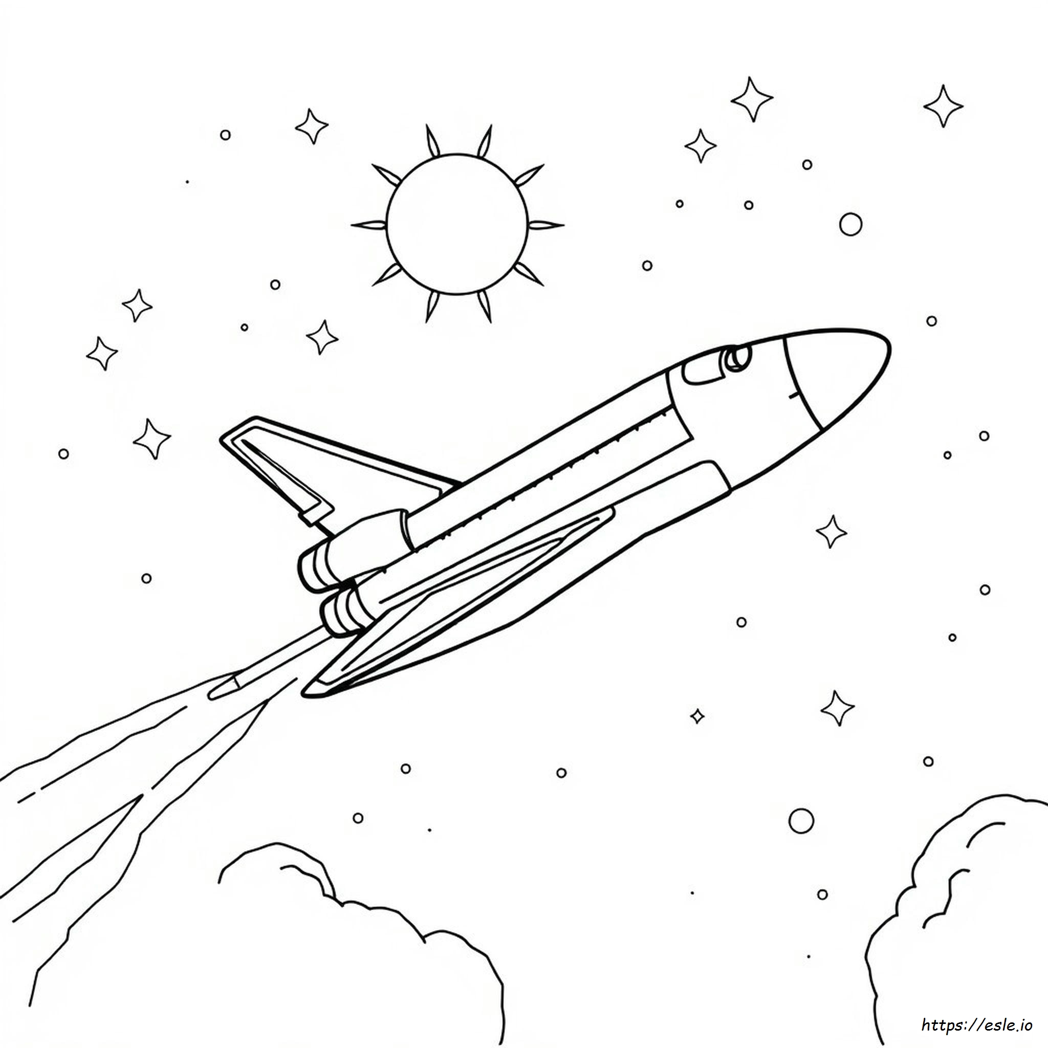 Space Shuttle Coloring Pictures