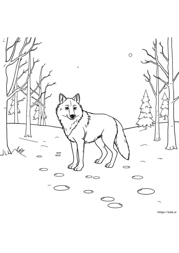 Lobo Para Colorir