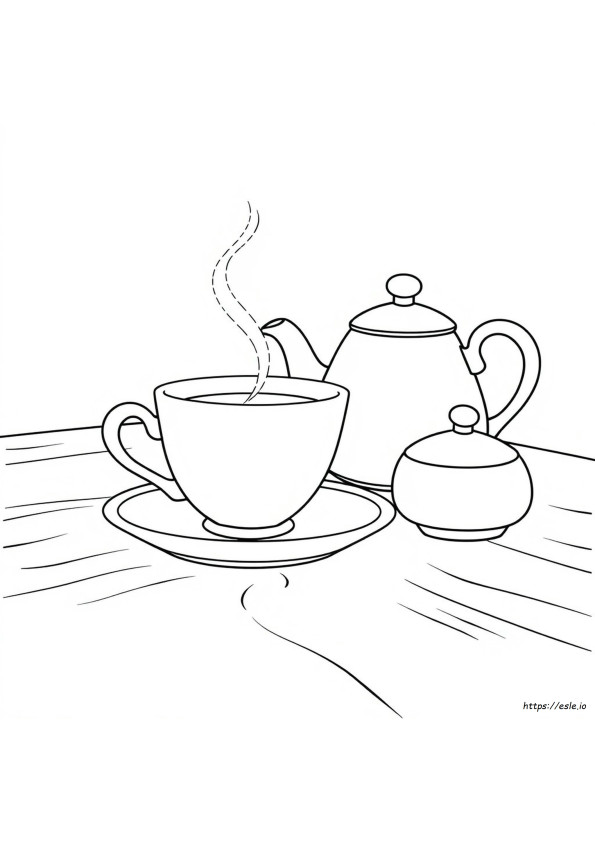Páginas Para Colorear De Té