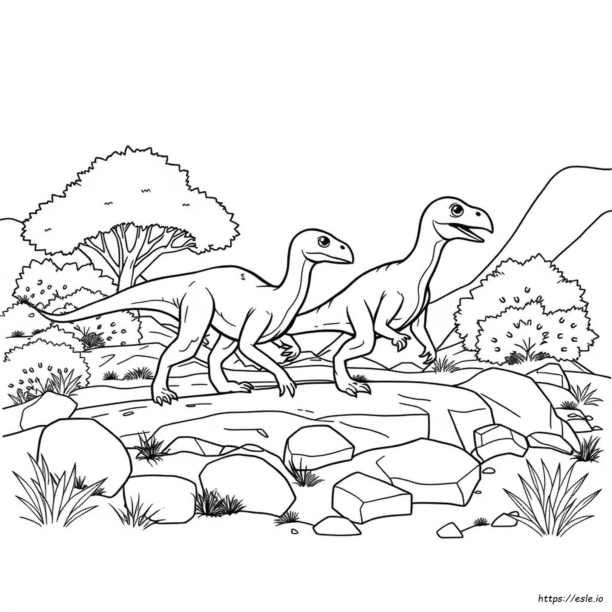 Raptor Coloring Page