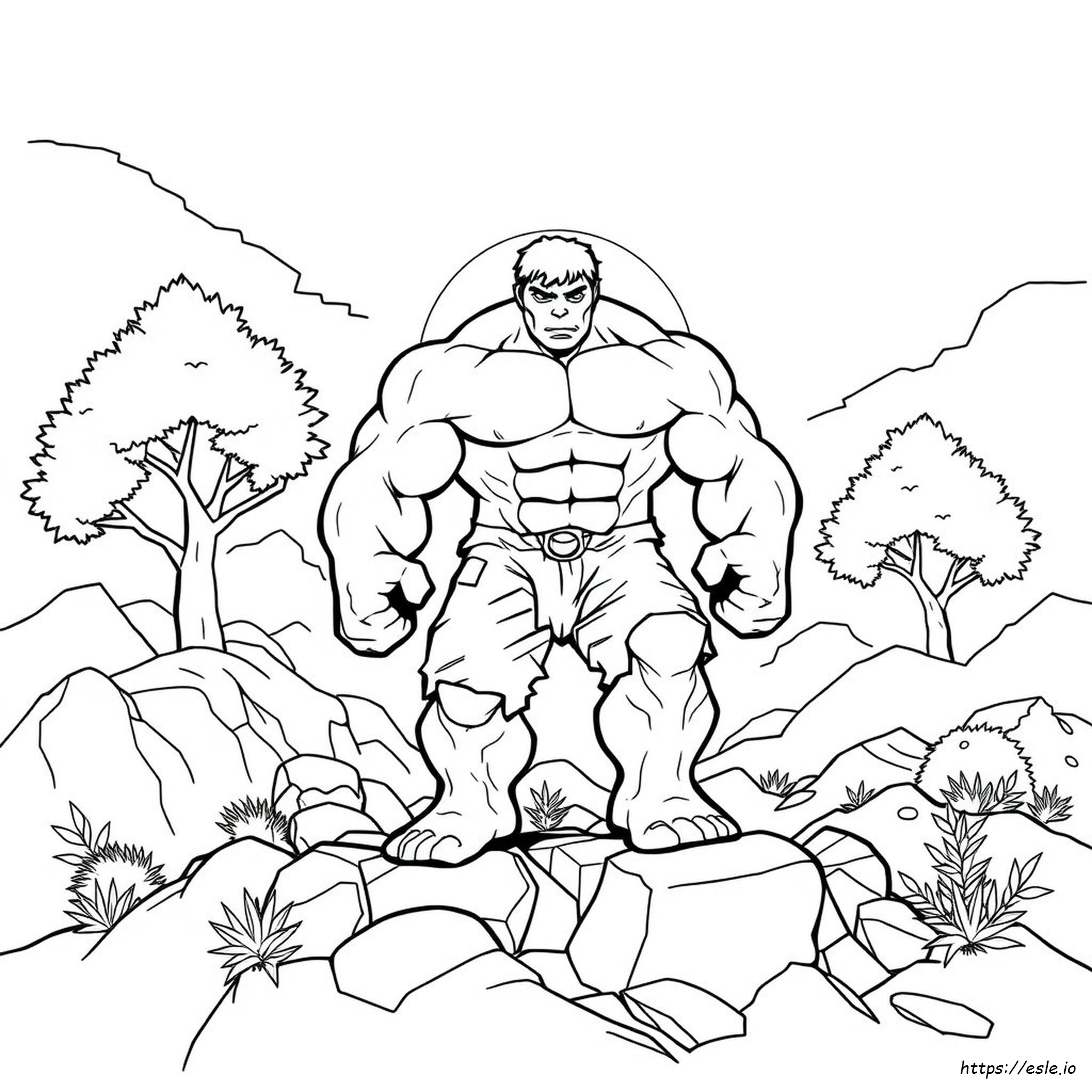 Hulk Man Coloring Pages