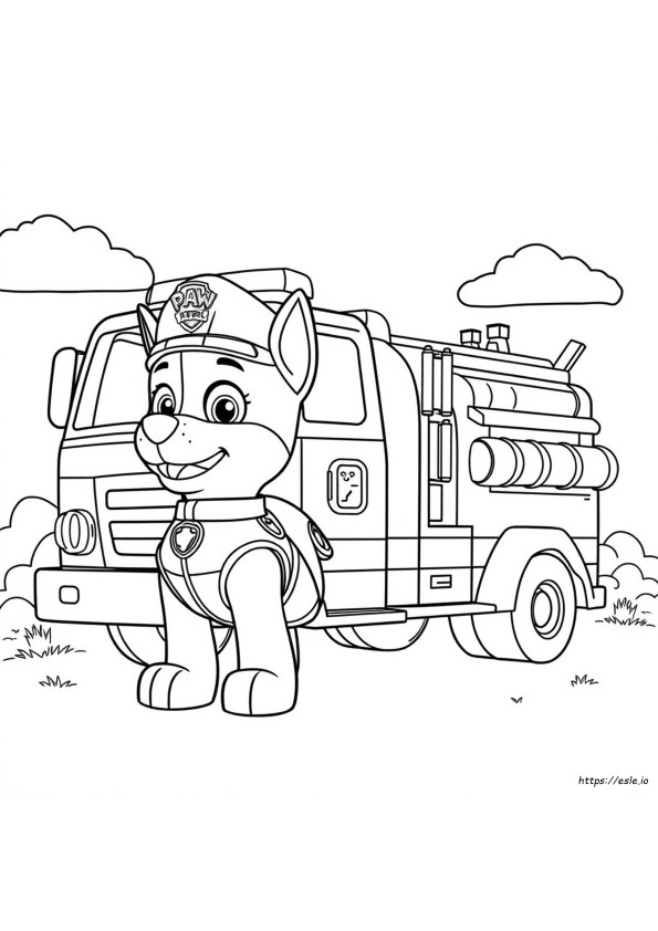 Paw Patrol Boyama Sayfaları Yazdırılabilir