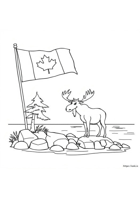 Canadian Symbols Coloring Pages