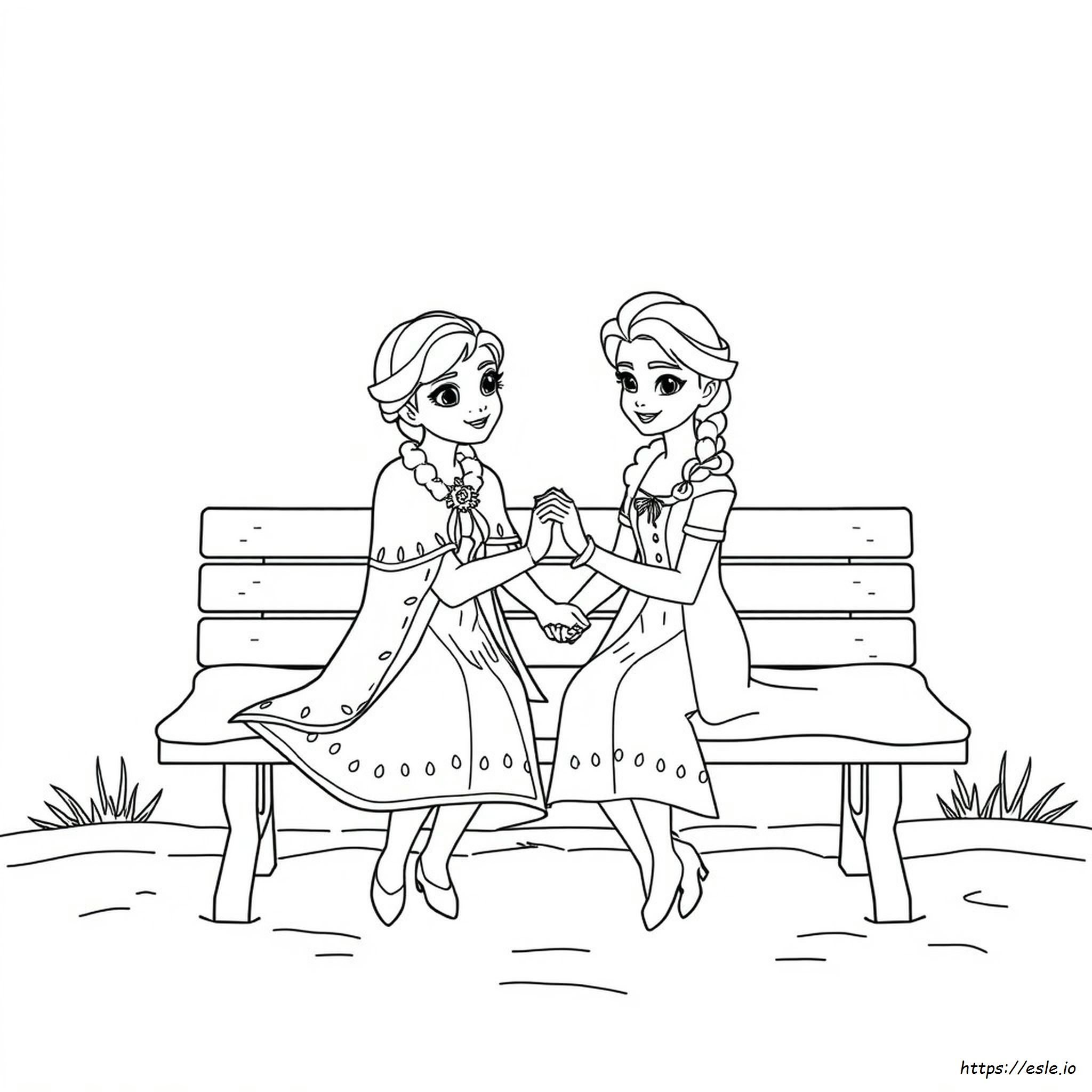 Leicht Anna Und Elsa Ausmalbilder