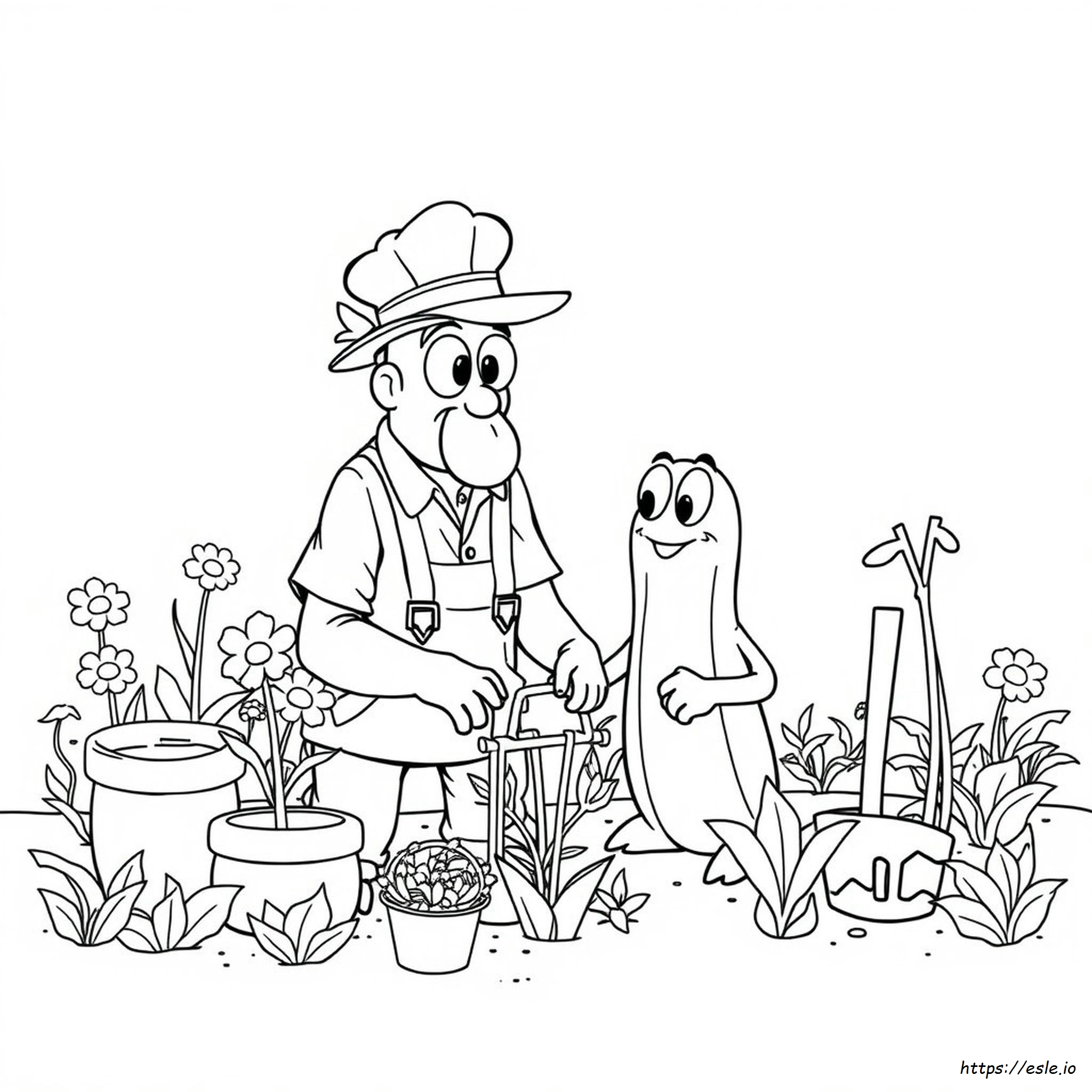 Coach Pickles Garten Of Banban Gambar Mewarnai
