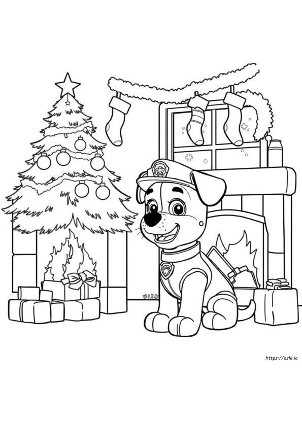 Marshall Paw Patrol Noel Boyama Sayfaları