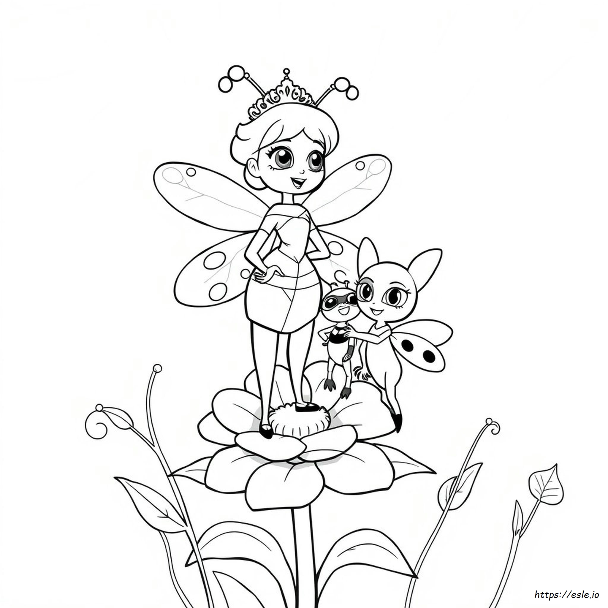 Queen Bee Miraculous Ladybug Coloring Pages